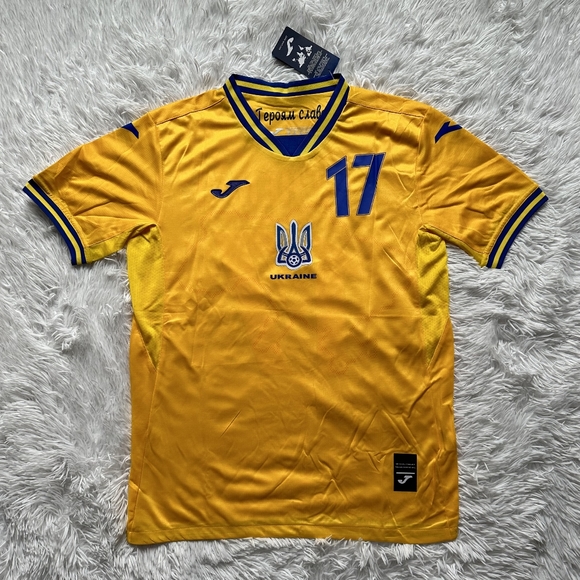 joma Shirts Oleksandr Zinchenko Ukraine Soccer Jersey Home Yellow